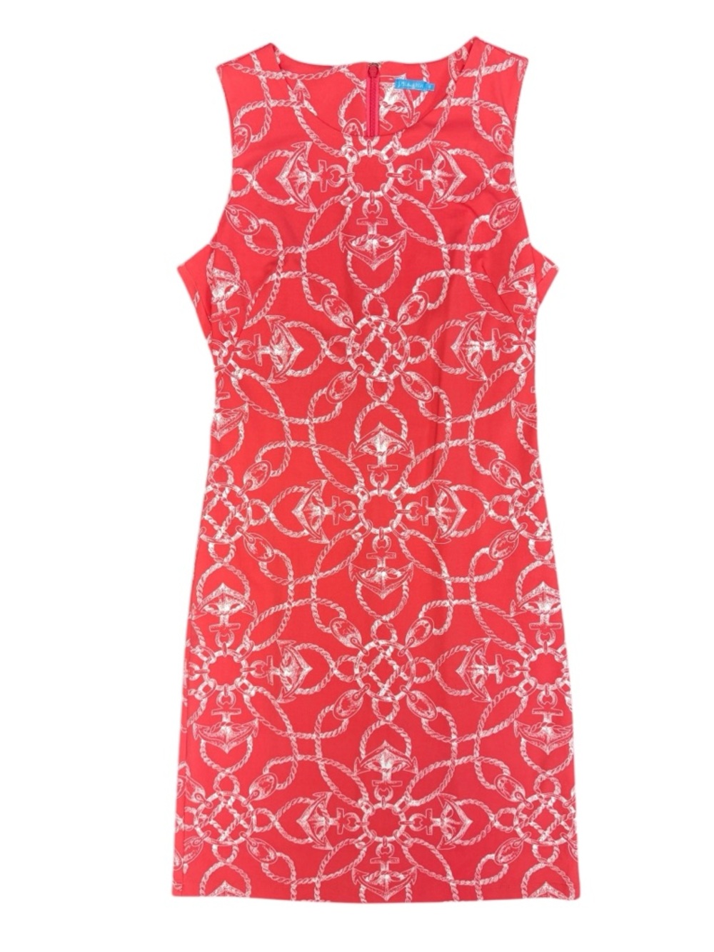 J.McLaughlin Sleeveless Sheath Mini Dress Nautical Catalina Cloth Small